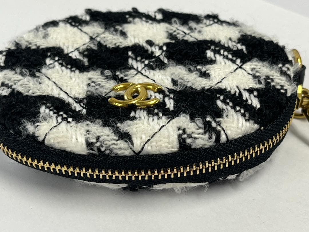 ◆CHANEL シャネル ツイードミニポーチ ケース ノベルティ