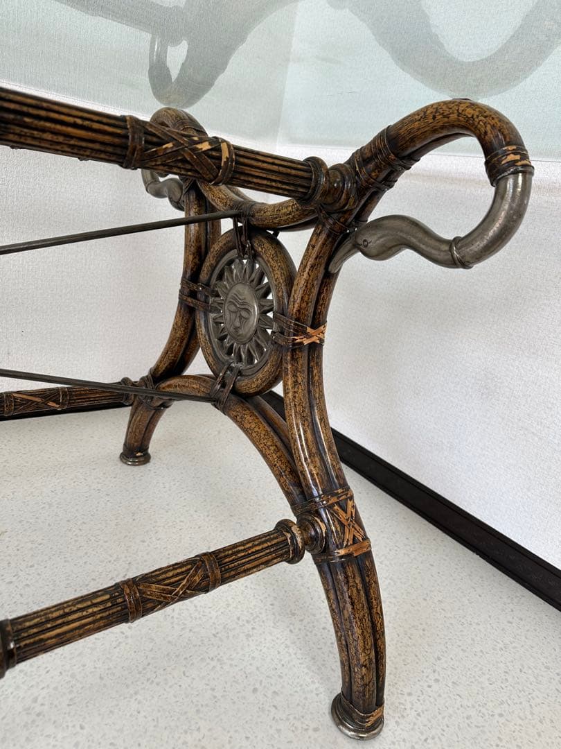 英国 リジェンシー様式 スワンネック ダイニングテーブル