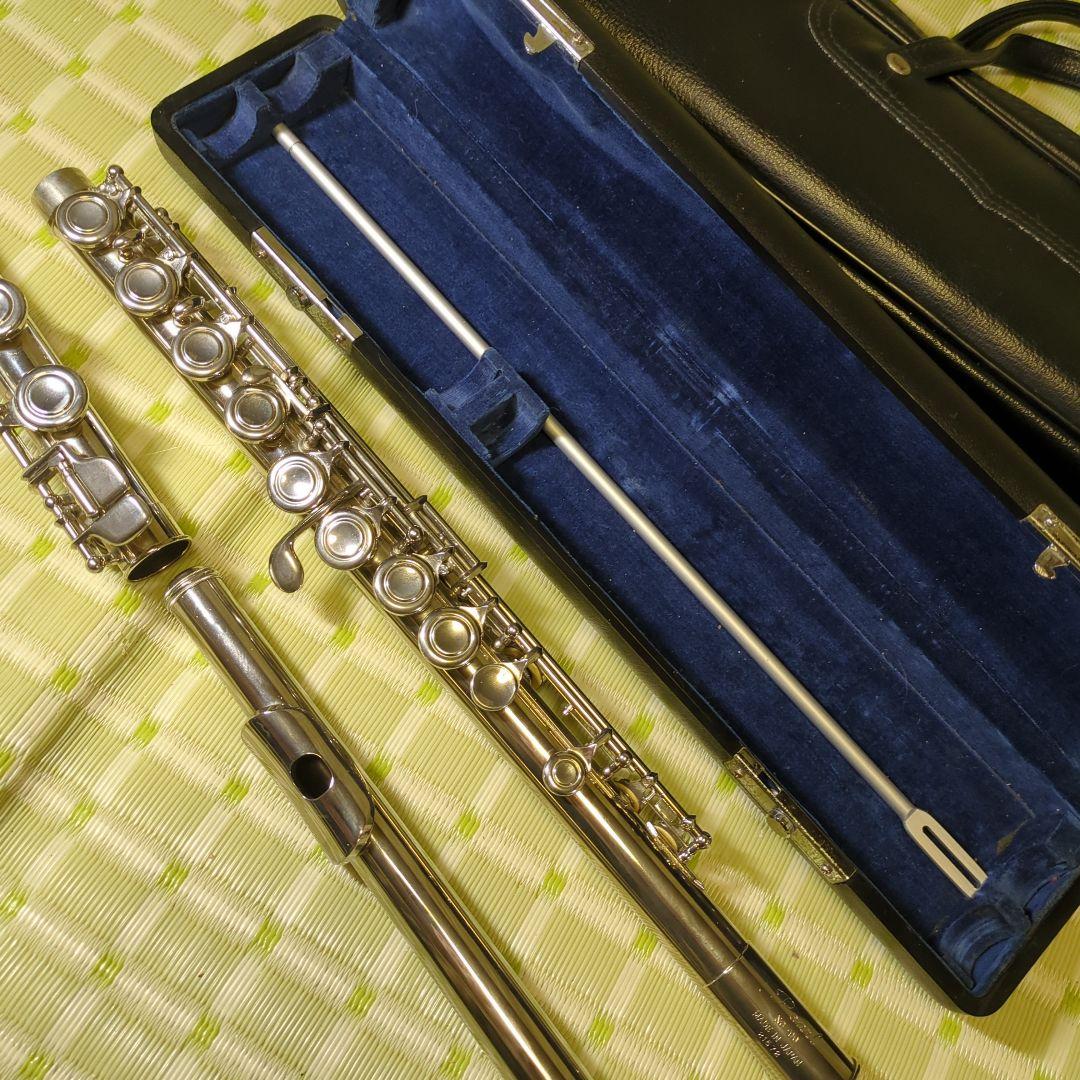 kubo Pearlフルート本体 ケース・バッグ・掃除棒付き