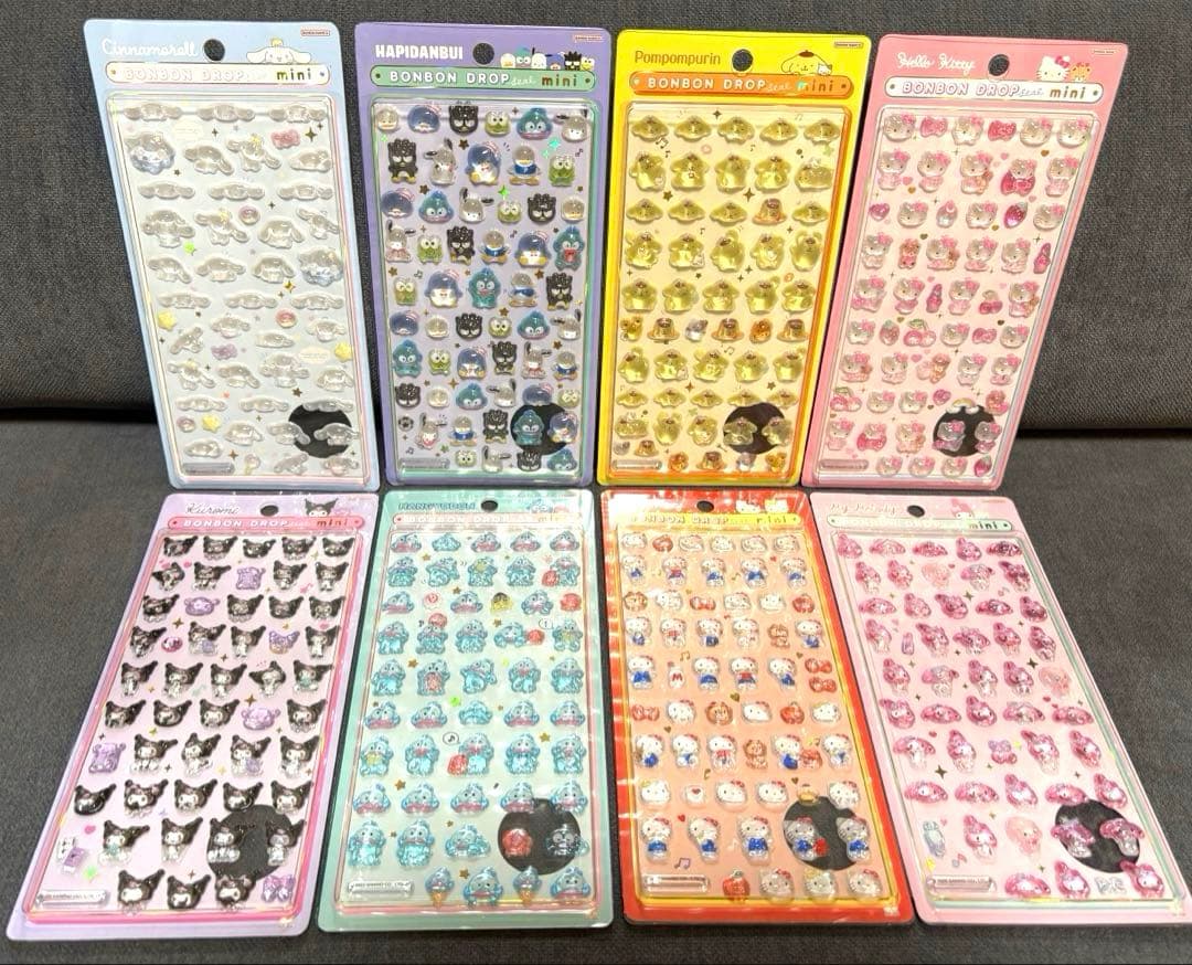 【正規品】ボンボンドロップシールmini サンリオ　コンプリート