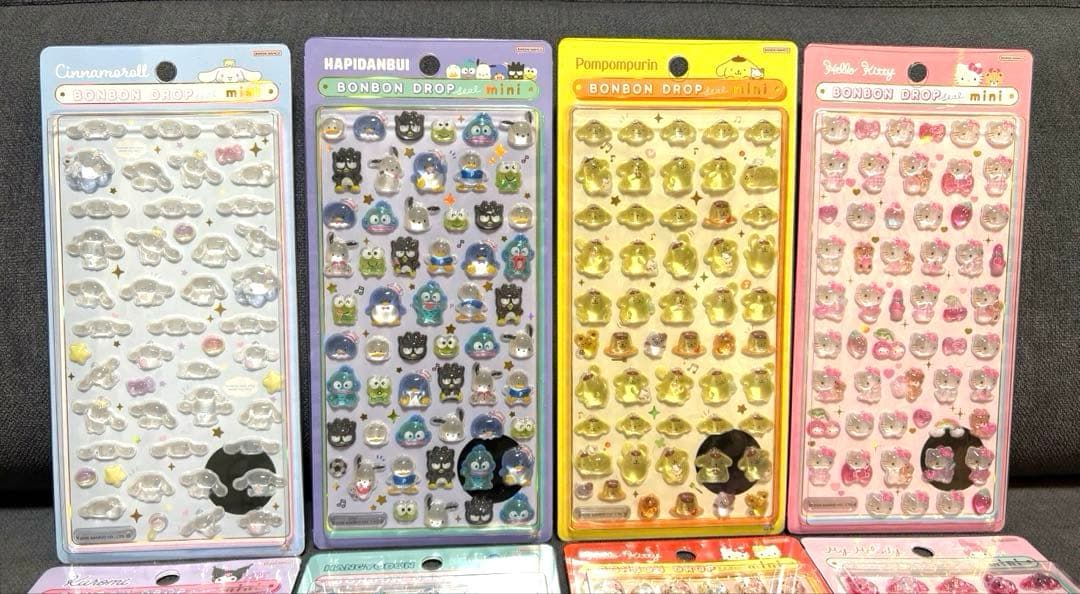 【正規品】ボンボンドロップシールmini サンリオ　コンプリート