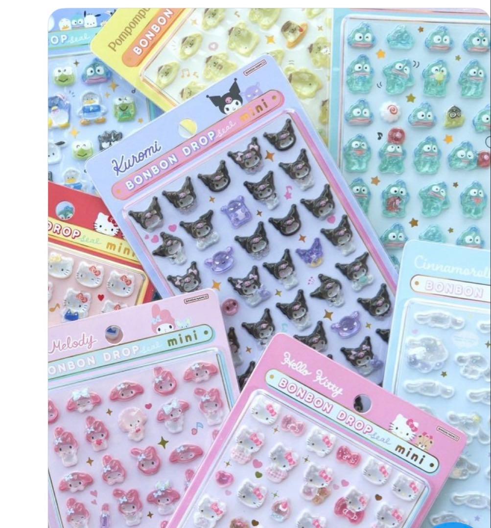 【正規品】ボンボンドロップシールmini サンリオ　コンプリート