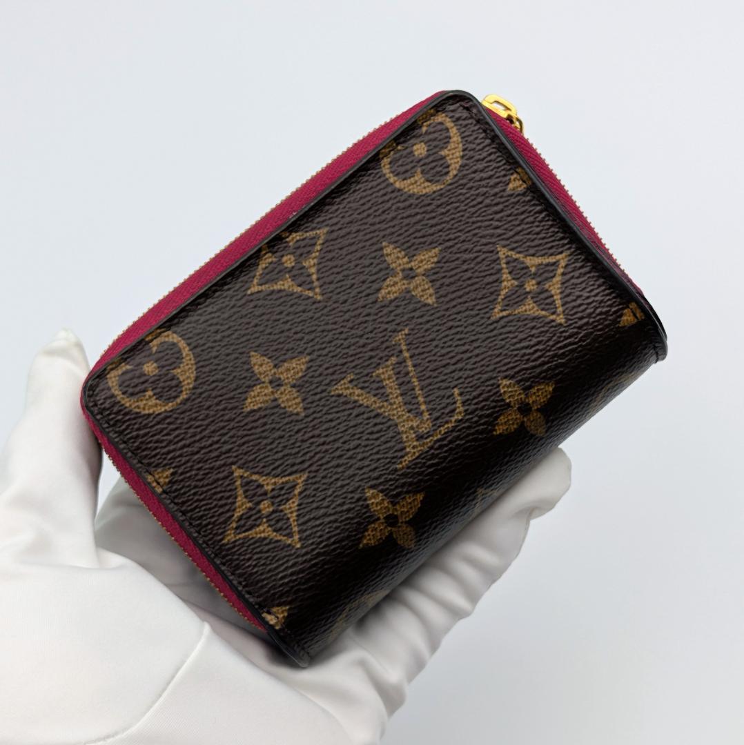 ルイヴィトン モノグラム ポルトフォイユ・ルー フューシャ M82377 IC