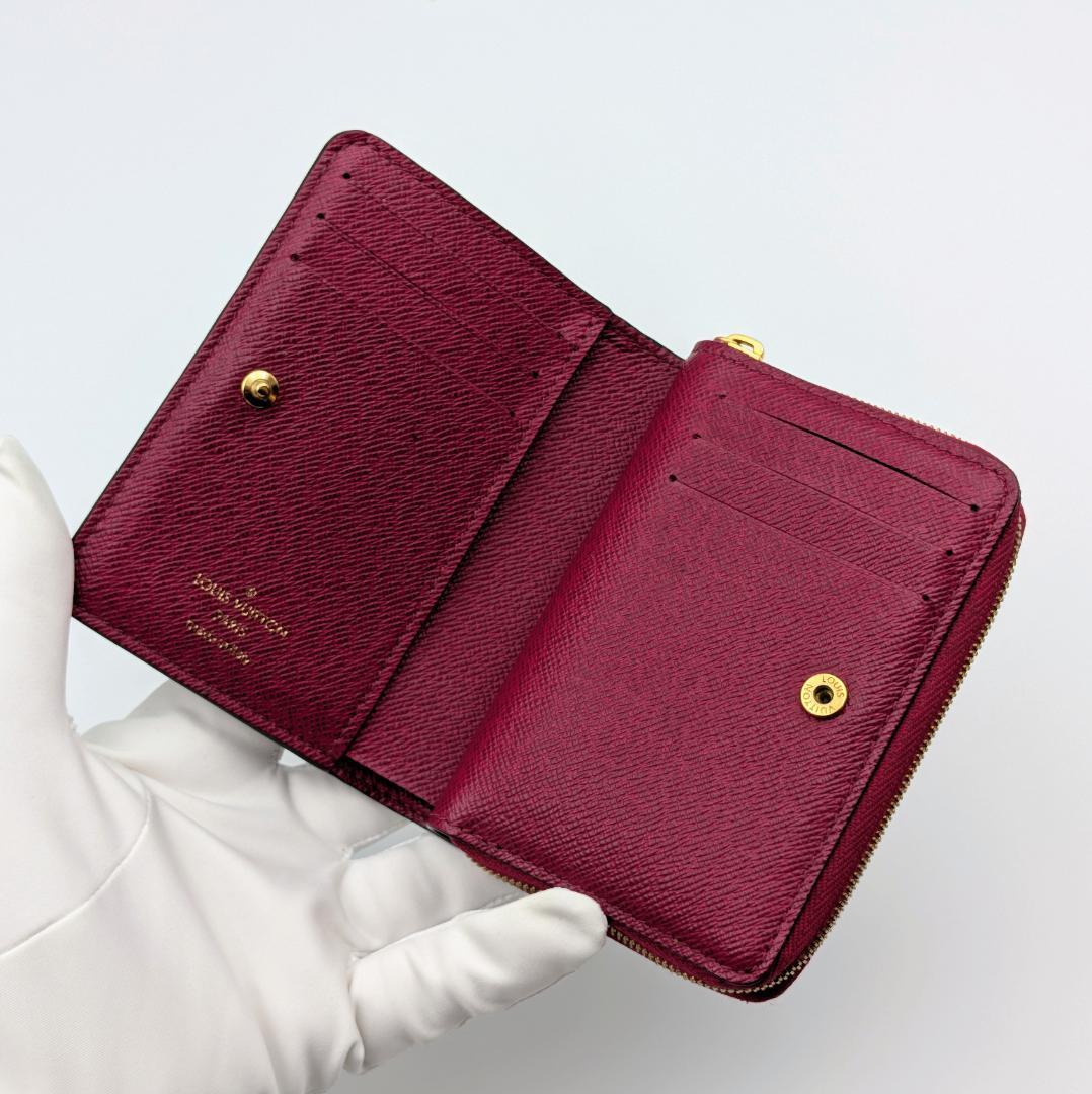 ルイヴィトン モノグラム ポルトフォイユ・ルー フューシャ M82377 IC