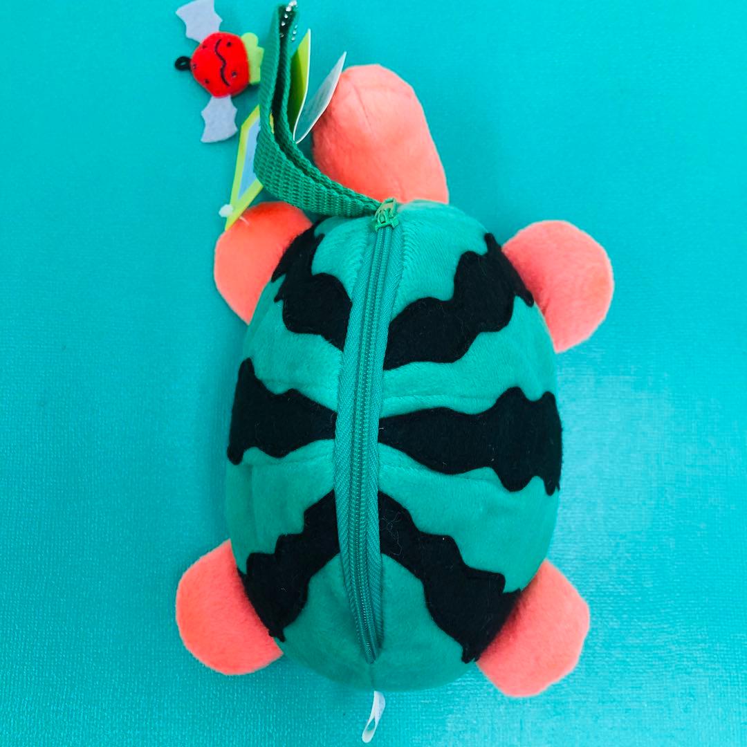 タグ付き 激レア★じゃがいぬくん ぬいぐるみポーチ フクヤ すいかめくん