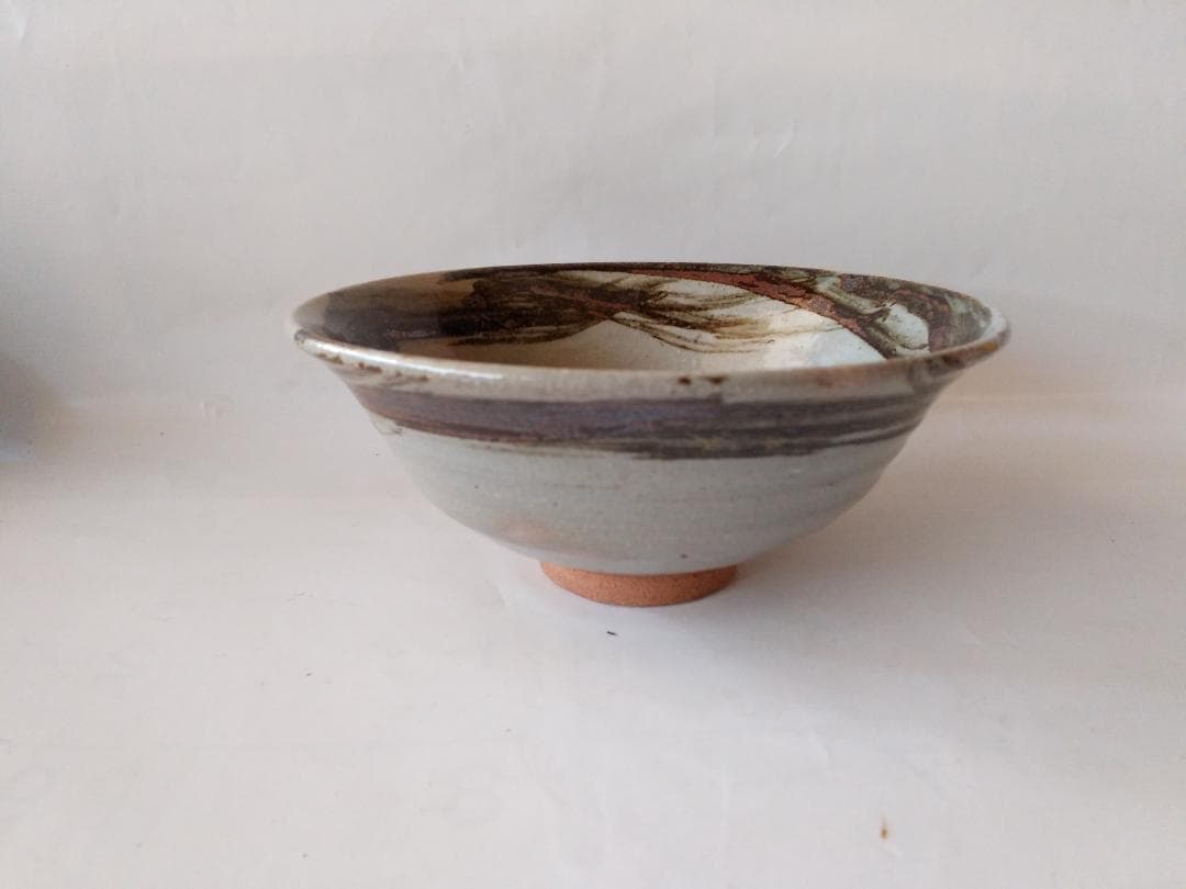 茶道具 丹山窯 小峠葛芳 作 鉄刷毛目 茶碗 共箱 共布 栞 茶器 抹茶碗 新品