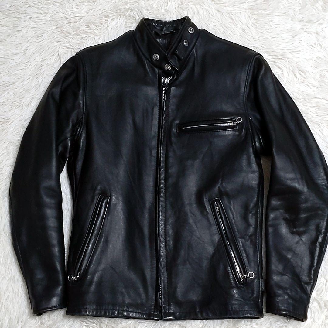 【90s】641 Schott ライダース レザー ジャケット ボアライナー付