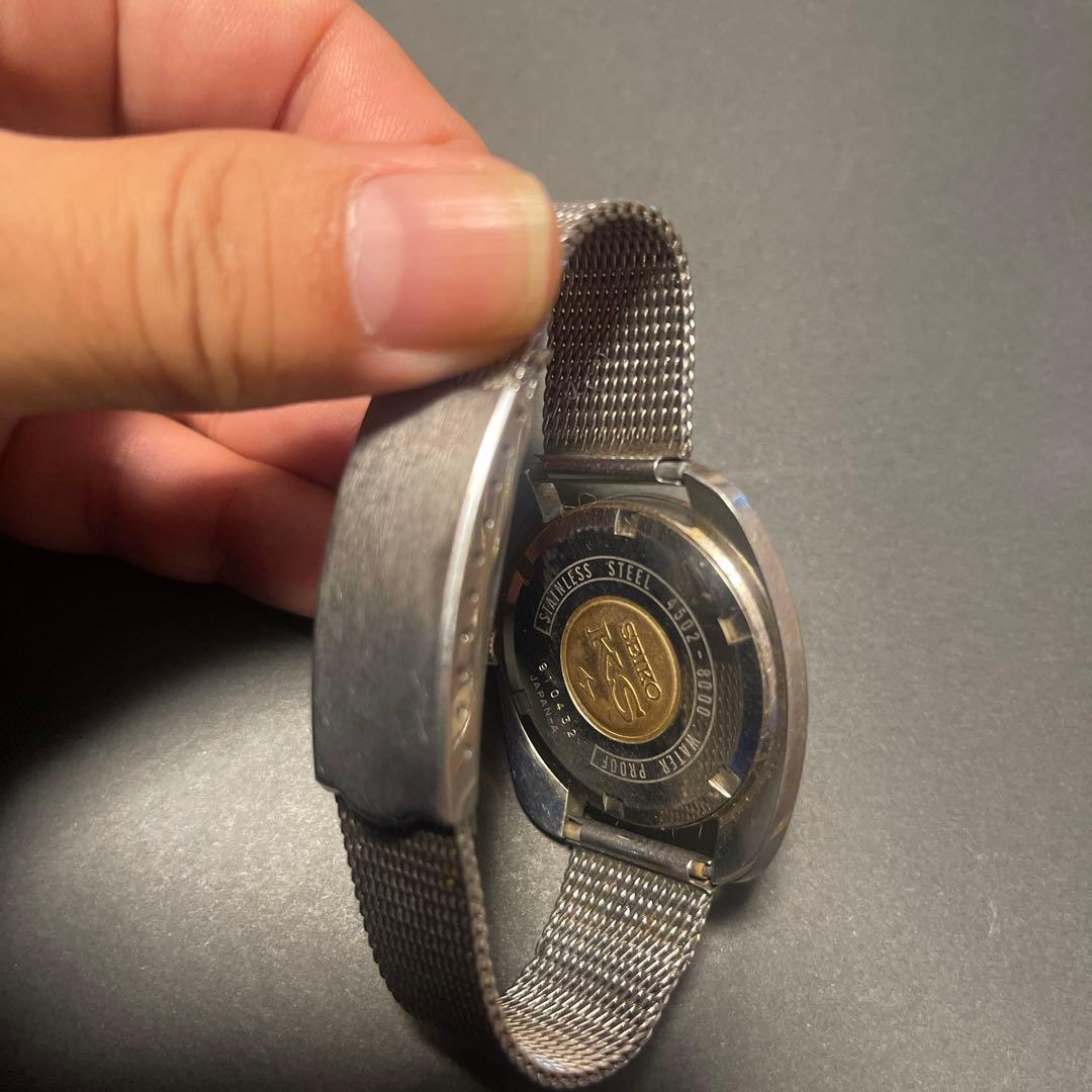 エ*ズ様 SEIKO KS 手巻き時計 シルバー文字盤