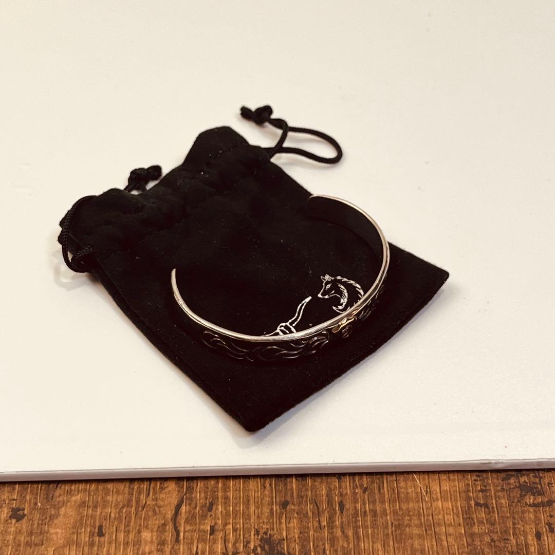 TADY & KING廃盤品　平打ちバングルアラベスク バングル　GPウルフ