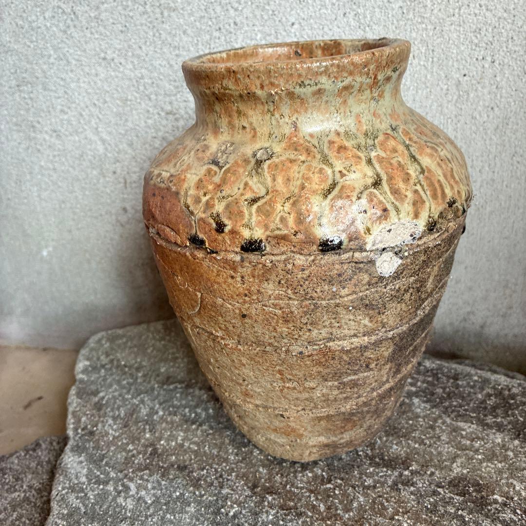 小壺　常滑焼　三筋壺