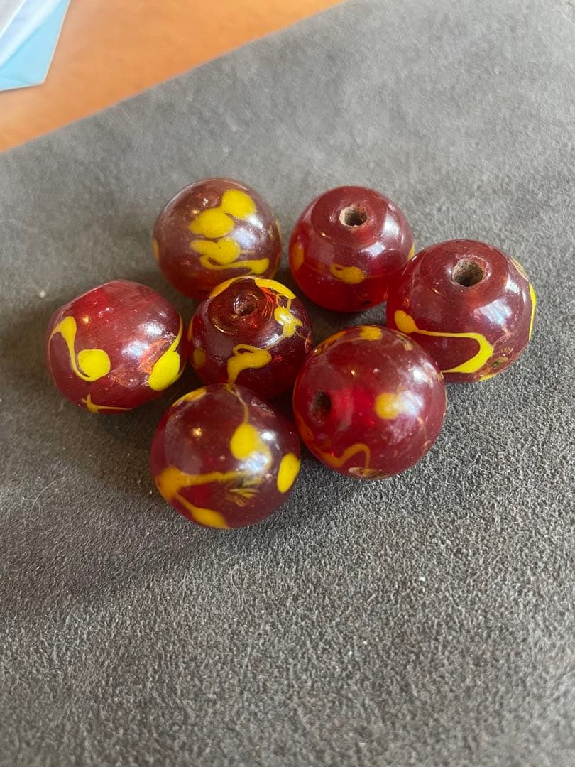 江戸とんぼ玉　江戸時代　7粒