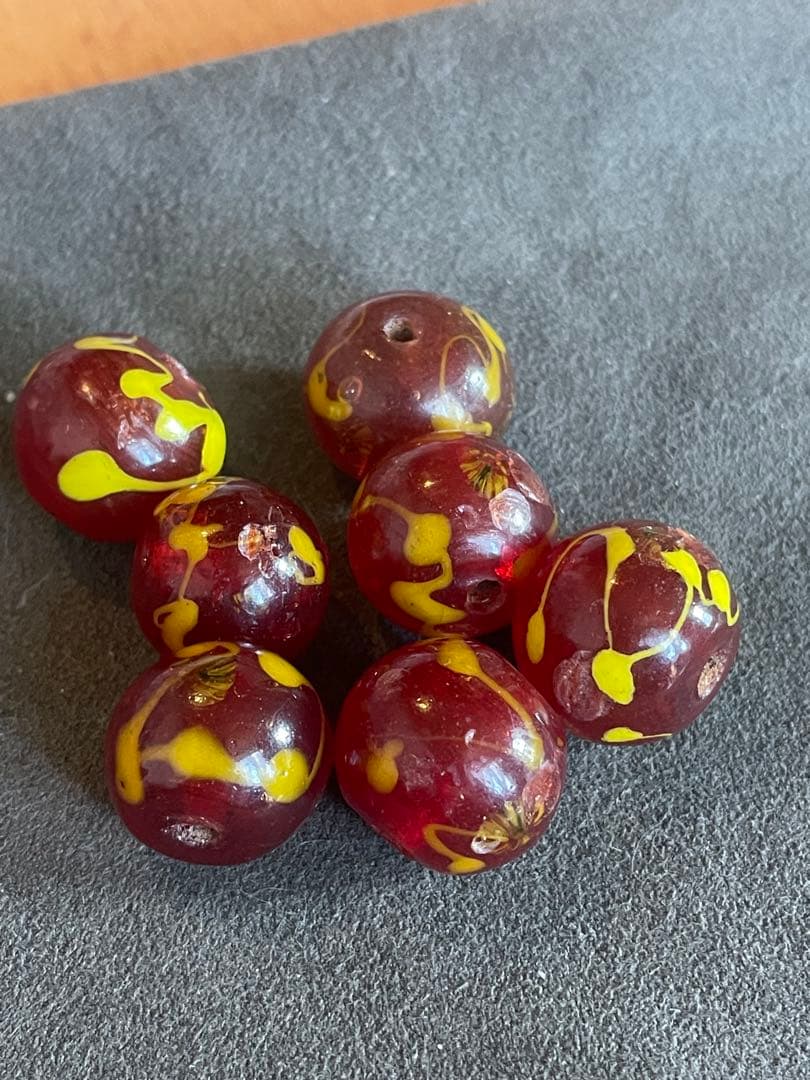 江戸とんぼ玉　江戸時代　7粒