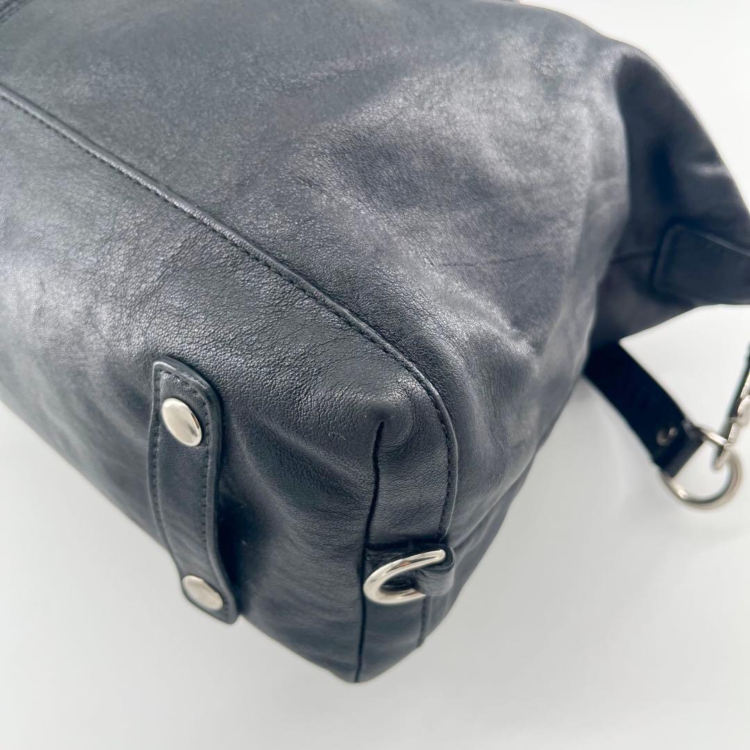 バッグ COACH Ashley Satchel Handbag Black y2k