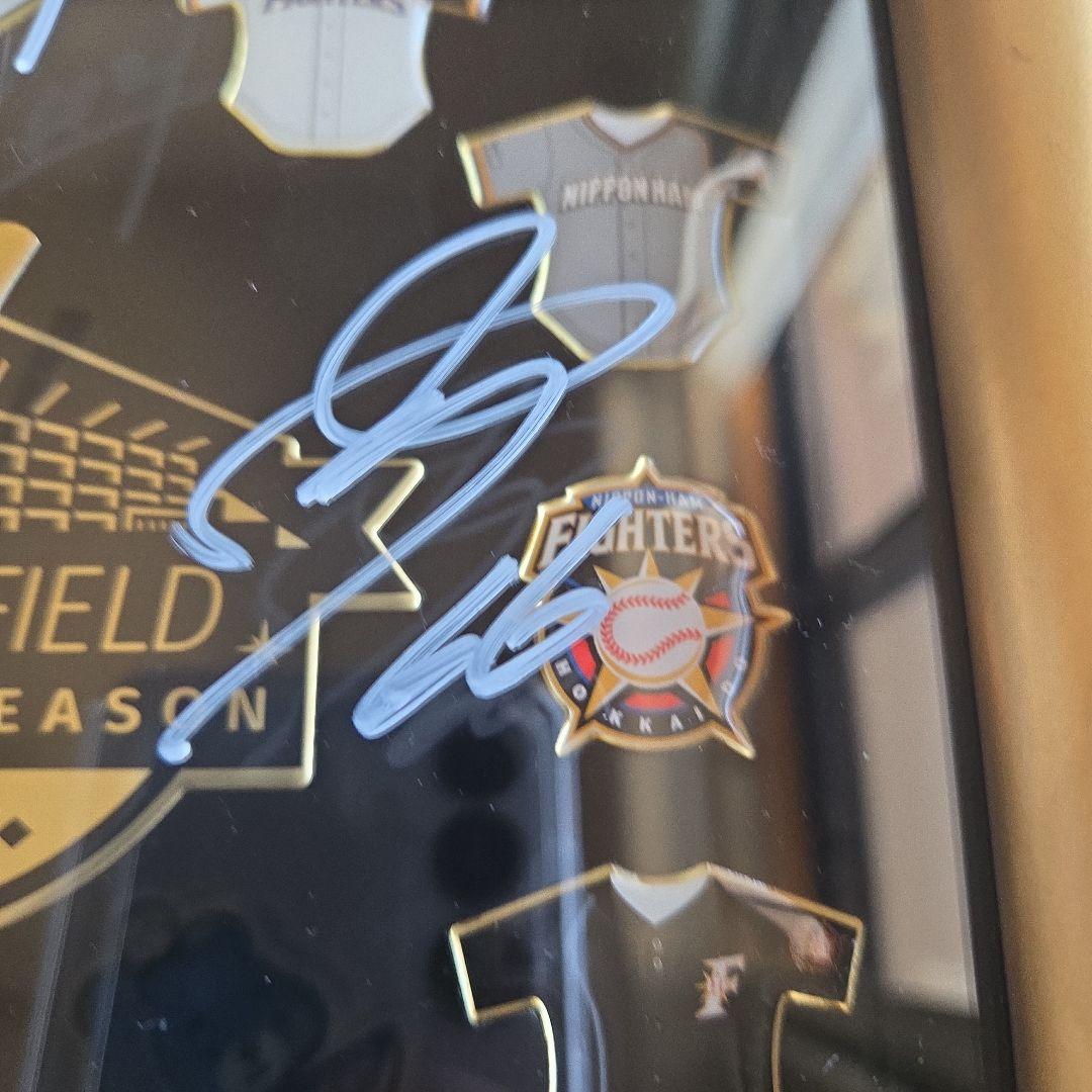 エスコンフィールド開場記念時計 清宮幸太郎 田中正義 万波中正 サイン