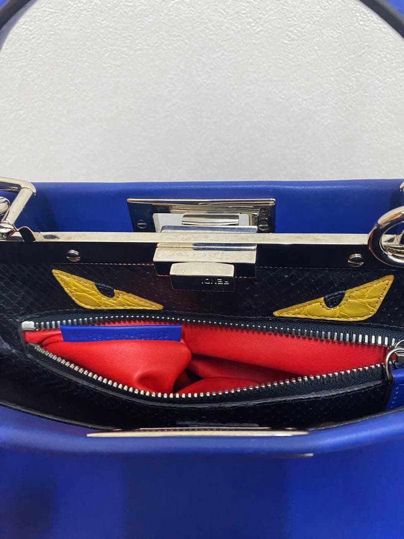 フェンディ　ピーカブー　青　8BN226-Q9N