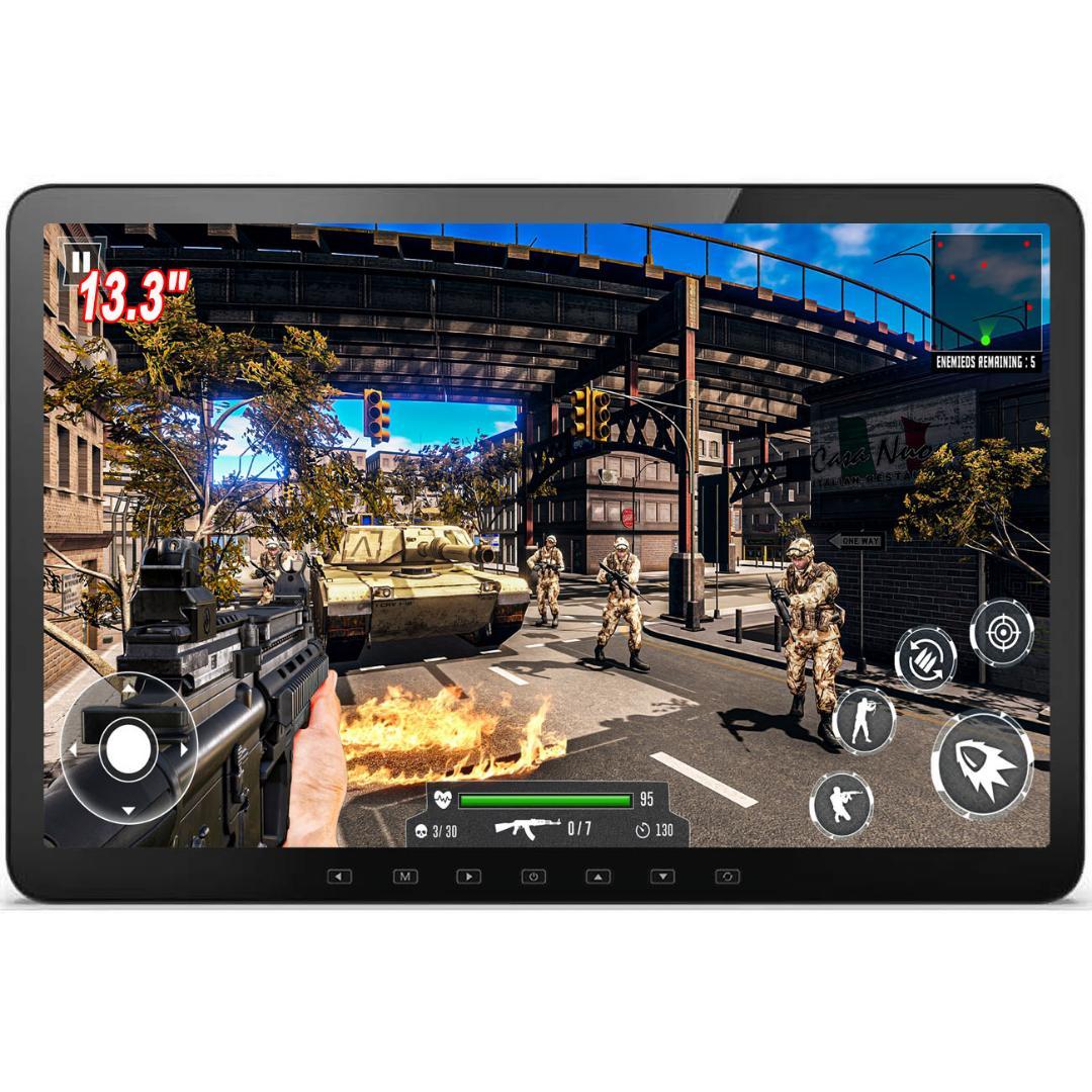 13.3インチ 1080P リアモニター 車載モニター 軽量 HDMI 薄型