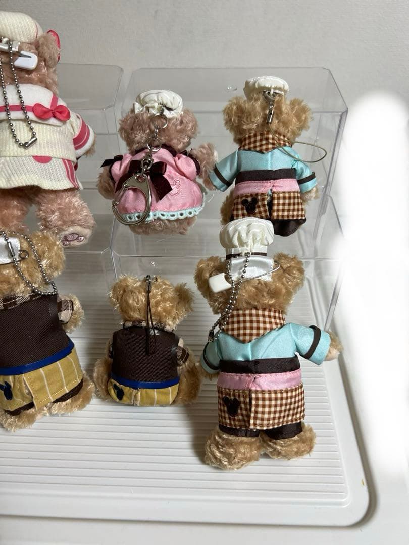 ディズニー、ダッフィー、シェリーメイぬいぐるみバッチ（バレンタイン）