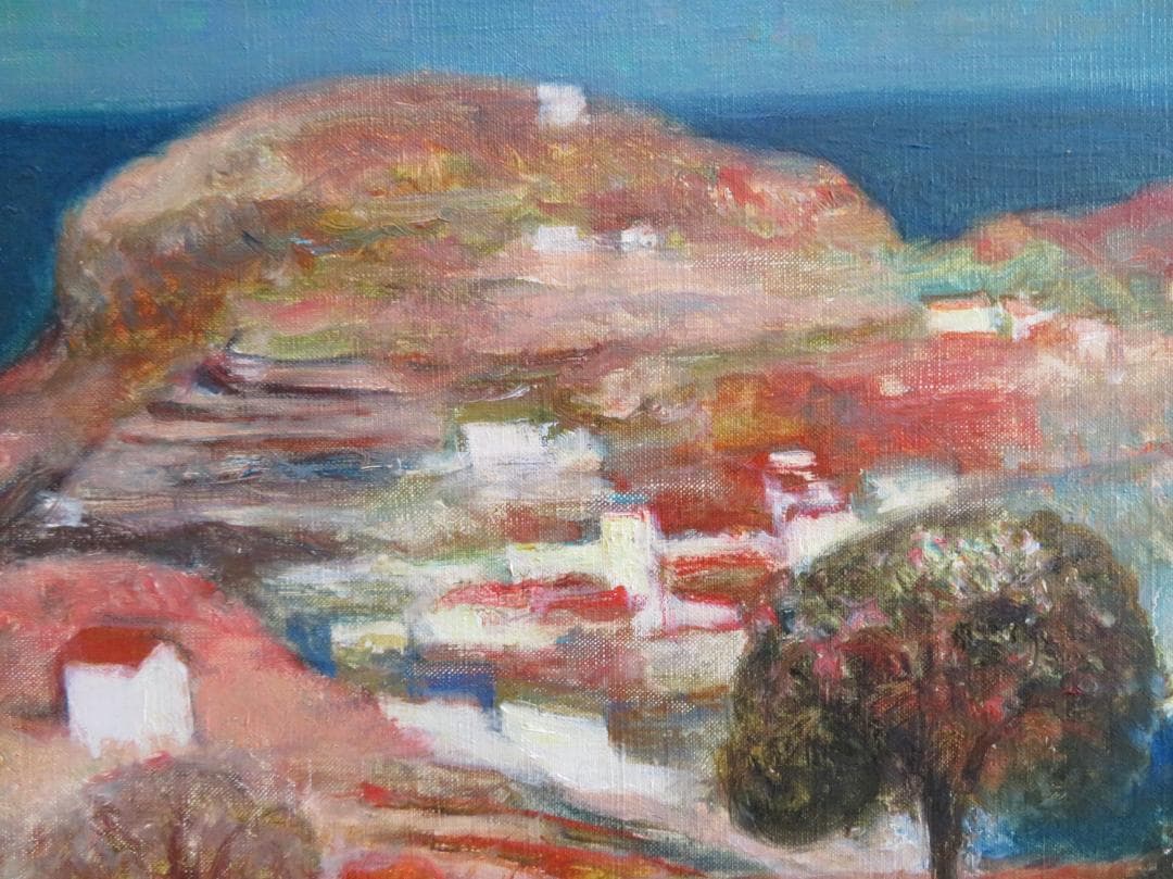 芝田米三　「スペイン風景」　油彩F6号　芸術院会員 　安井賞受賞　師：須田国太郎