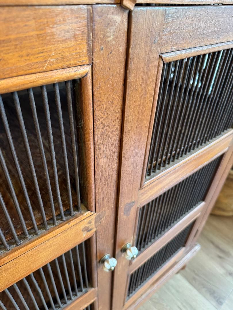 インド　ヴィンテージ　キャビネット　アンティーク　オールドメゾン風