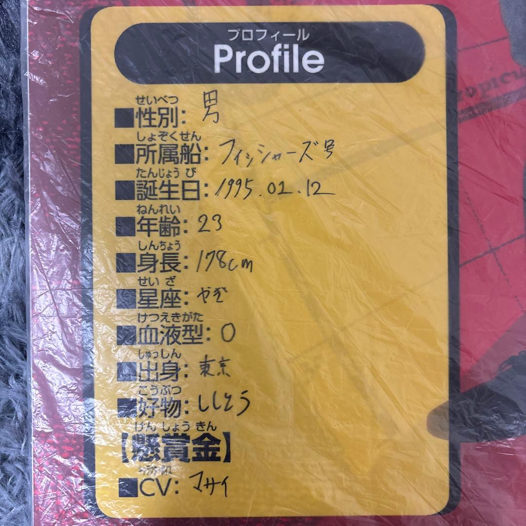 フィッシャーズマサイ プロフィールカード直筆パネル