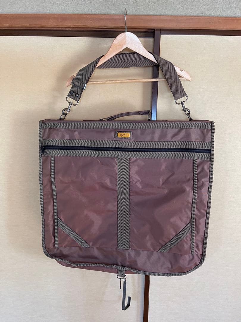 Oleg Cassiniガーメントバッグ ブラウンカラー ハンガー付き