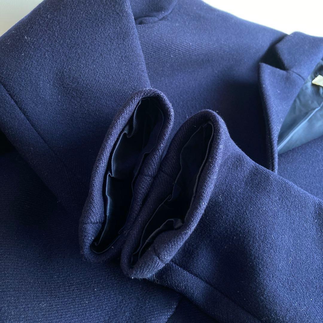ENFOLD チェスターコート コクーン カシミヤ ウール ネイビー 38