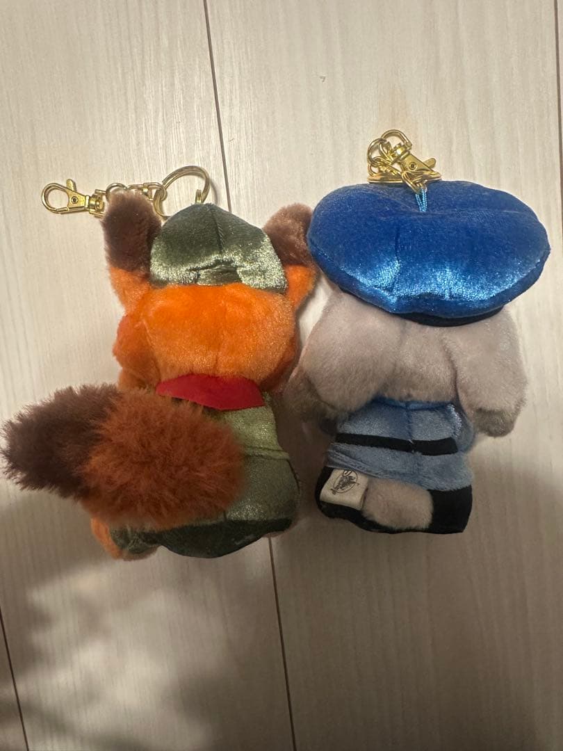 ディズニーストア ズートピア ニック ジュディ ぬいぐるみキーチェーン