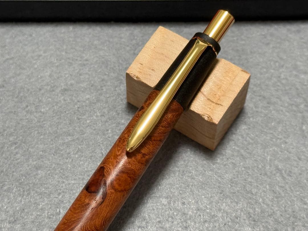 ボナンペン 真鍮金具 花梨瘤MP BP [野原工芸 工房楔 こぶた工房]