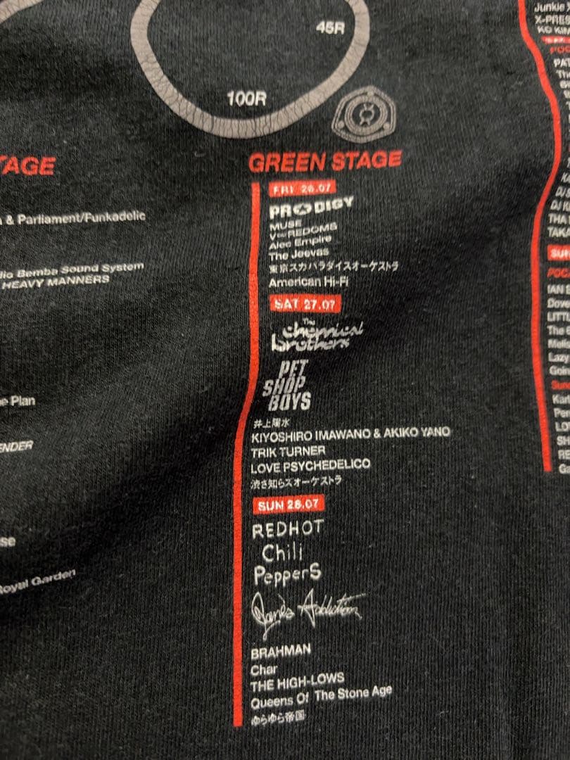 フジロックフェスティバル 2002 Tシャツ Lサイズ黒