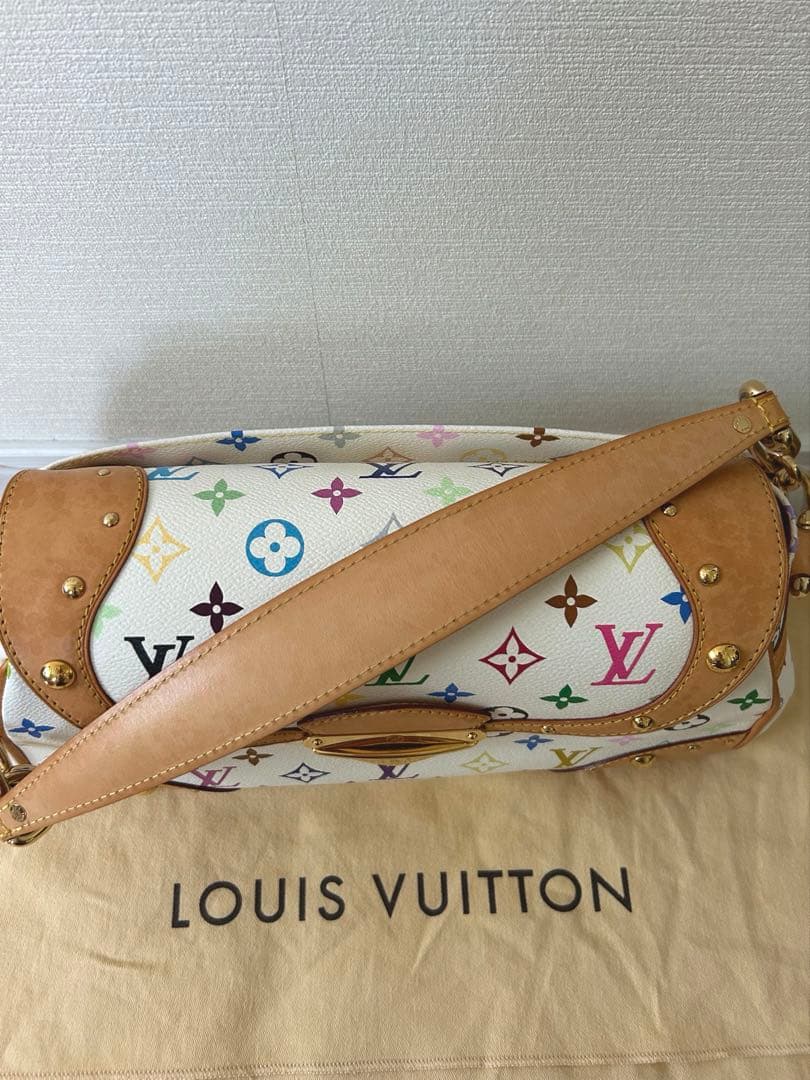 LOUISVUITTON ルイヴィトンバッグ ビバリーMMマルチカラーホワイト