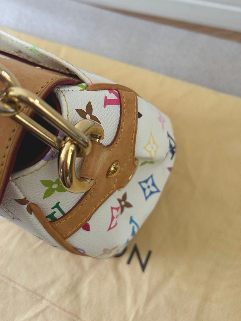 LOUISVUITTON ルイヴィトンバッグ ビバリーMMマルチカラーホワイト