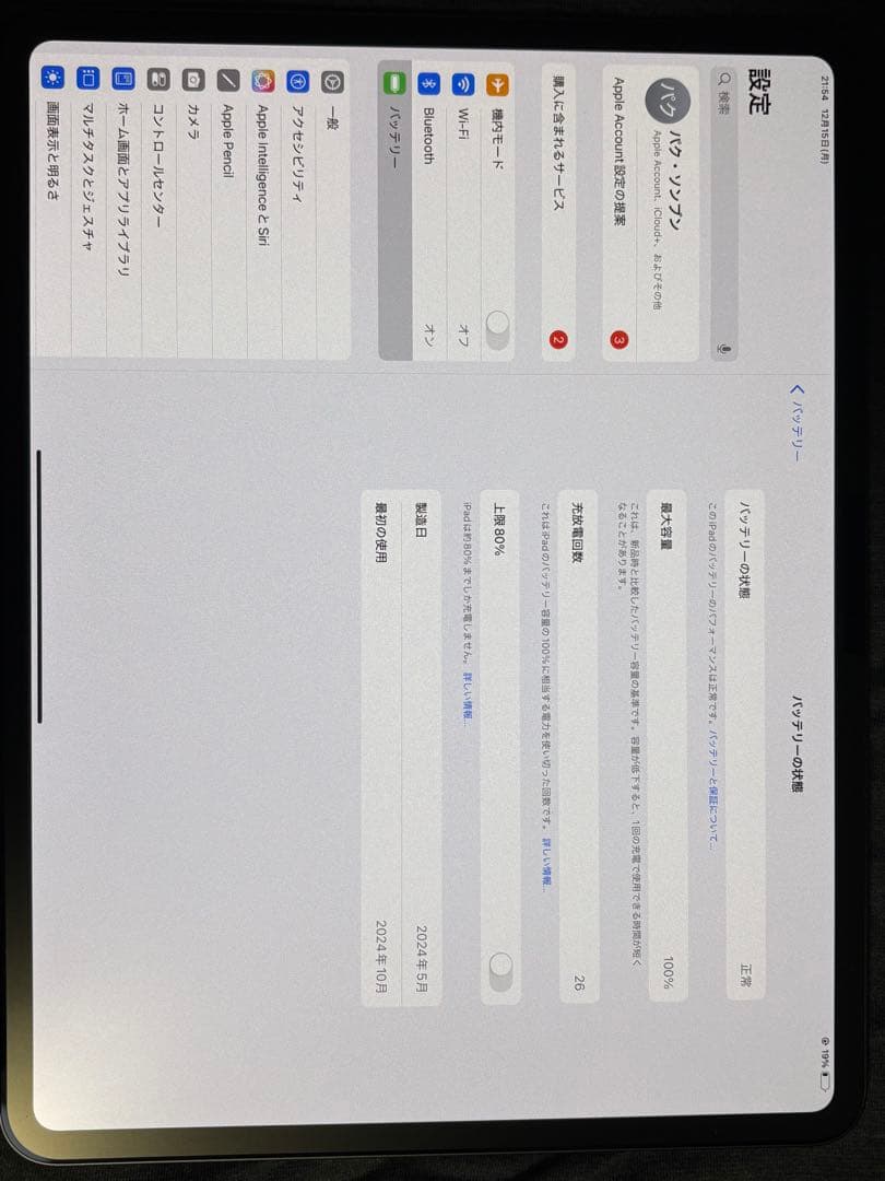 iPad Pro M4 13インチ256GB+ Apple Pencil pro