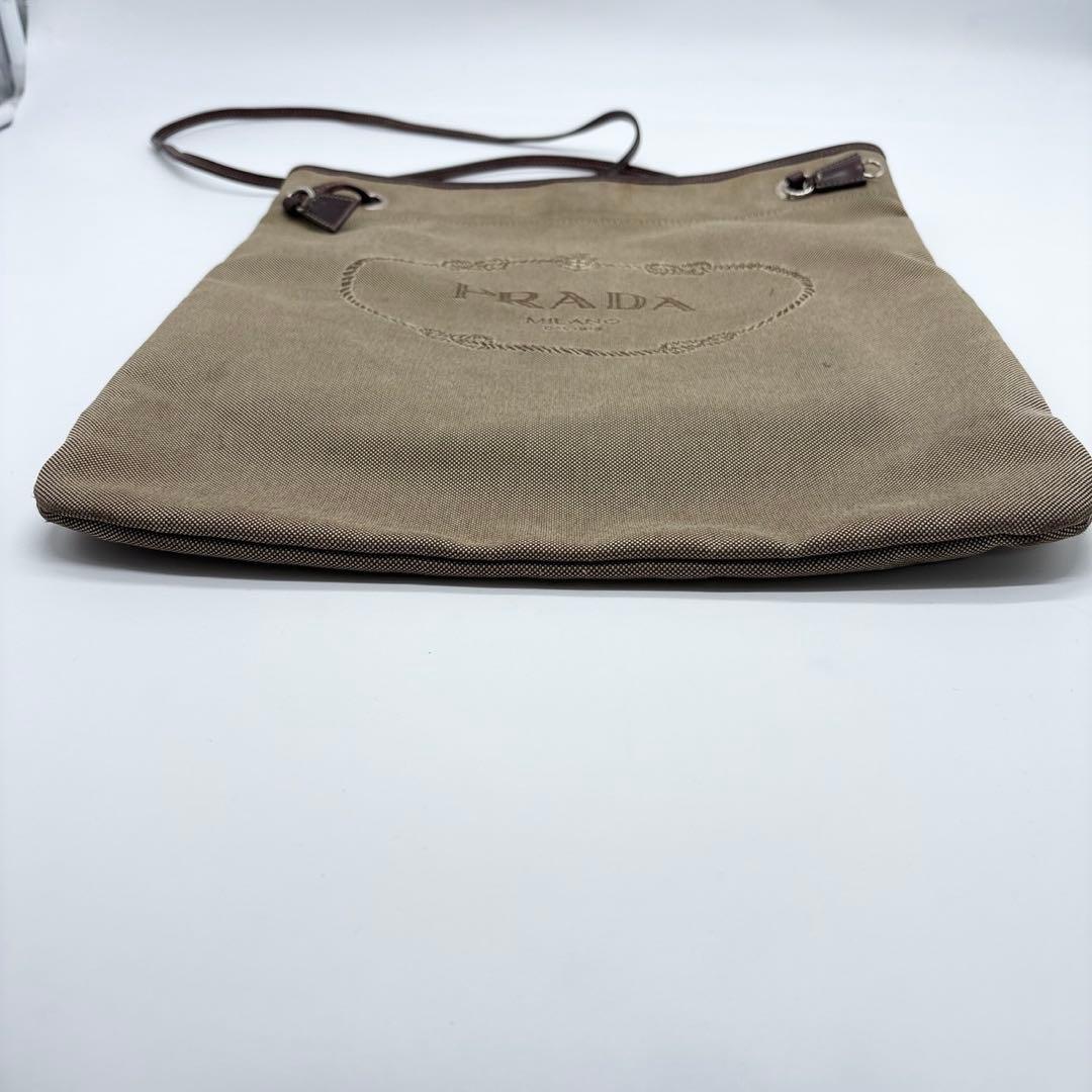 リ*サ様 PRADA ロゴジャガード キャンバス サコッシュ ショルダーバッグ