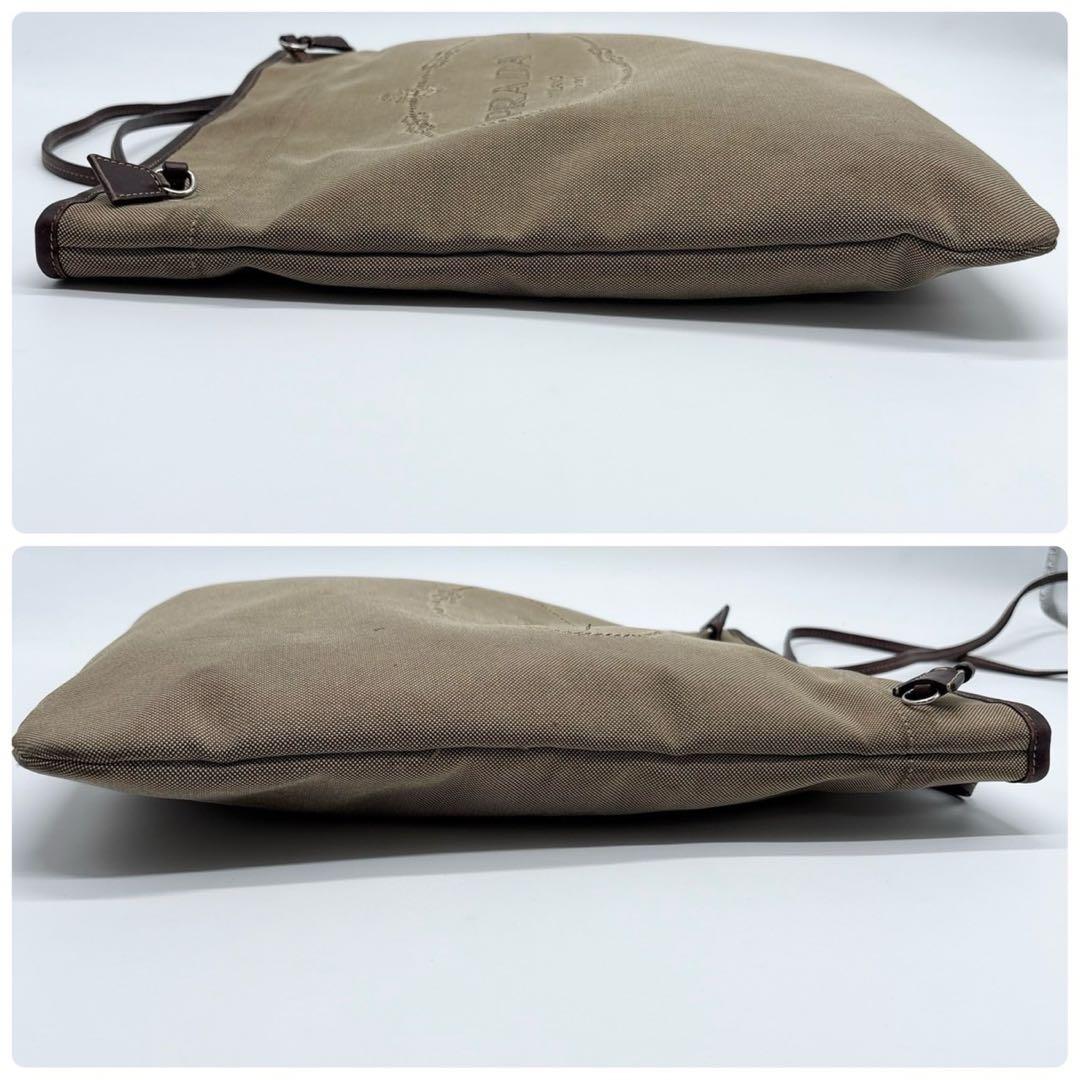 リ*サ様 PRADA ロゴジャガード キャンバス サコッシュ ショルダーバッグ