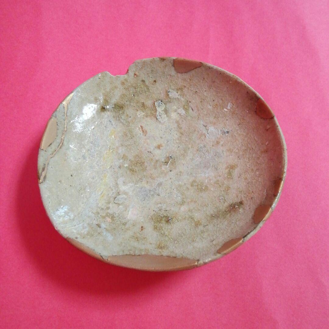 古唐津酒盃　青唐酒盃　古唐津皿　唐津皿　　桃山　~　江戸初期