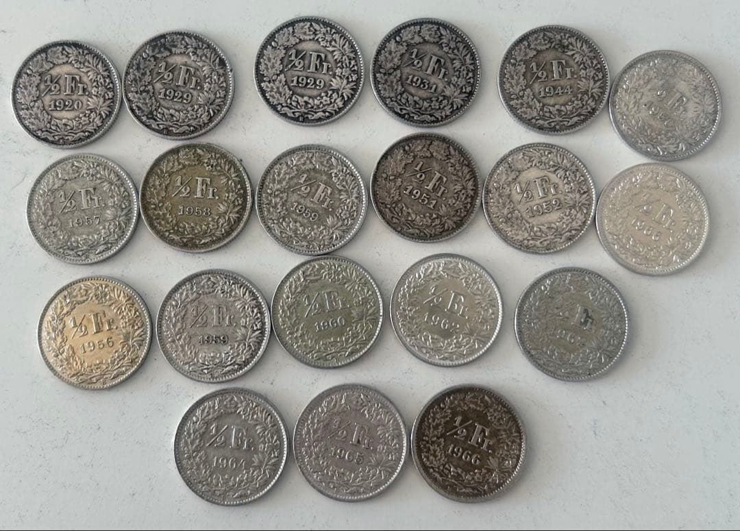 スイスフラン 37枚SET コレクション 外国　硬貨