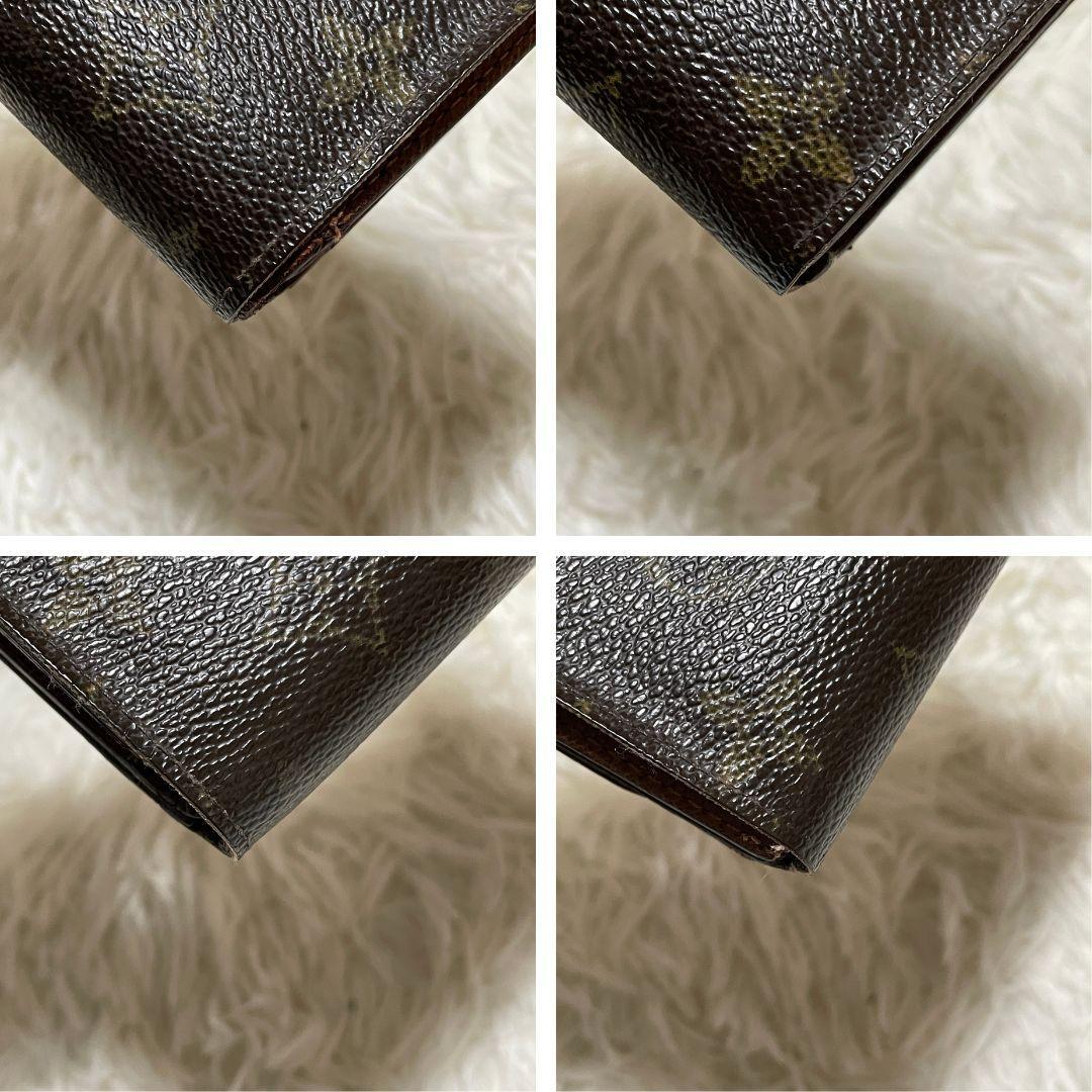 ルイヴィトン　ポルトモネビエトレゾール　折り財布　L字ジップ　モノグラム　PVC