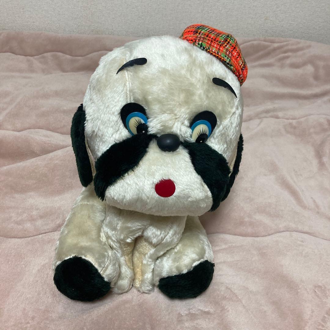 昭和レトロ　ヴィンテージ 犬　ぬいぐるみ　中古品　メーカー名不明