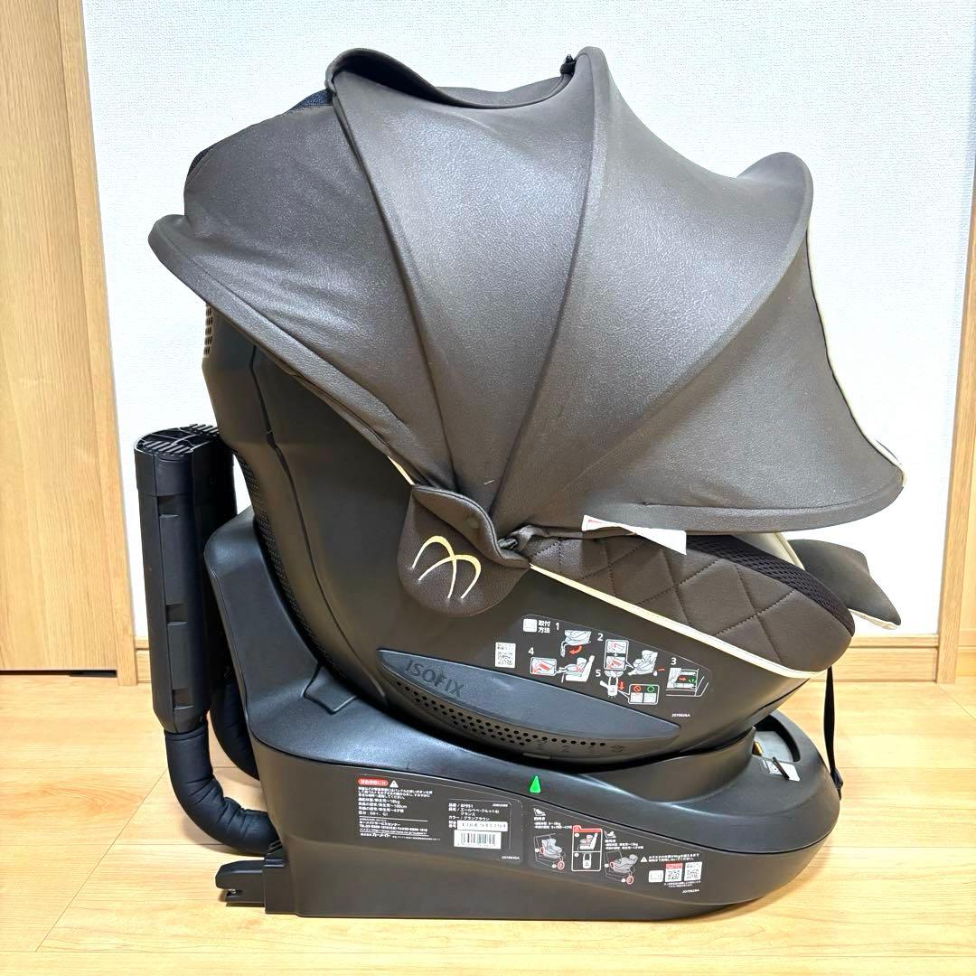 なおぴーエールベベ 新生児 ISOFIX 回転型 クルット6i グランス