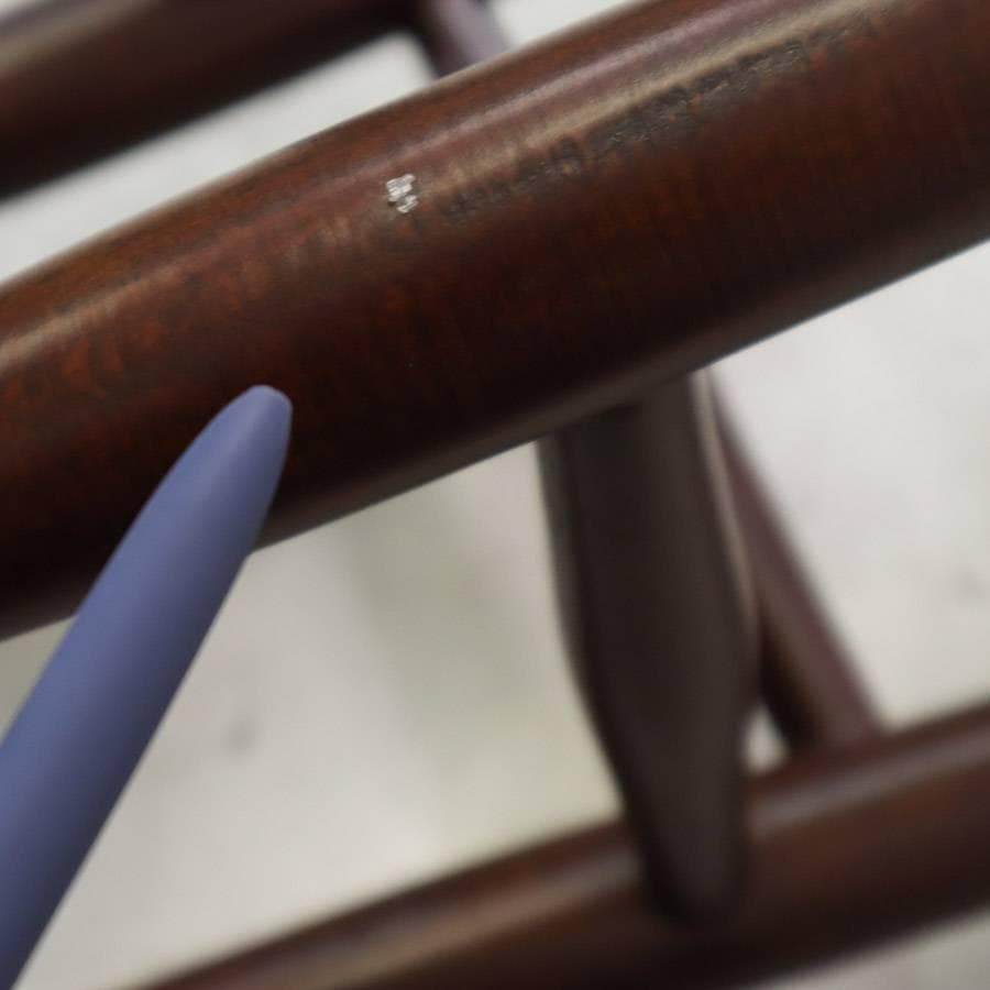 6脚まとめ買い5 ルーマニア製 ハイスツール ビーチ材 ブラック PVCレザー