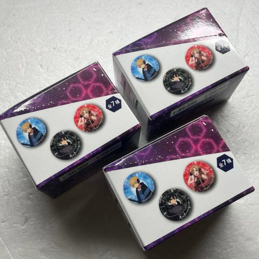 SAO 限定 トレーディングメタリック缶バッジ3BOXセット