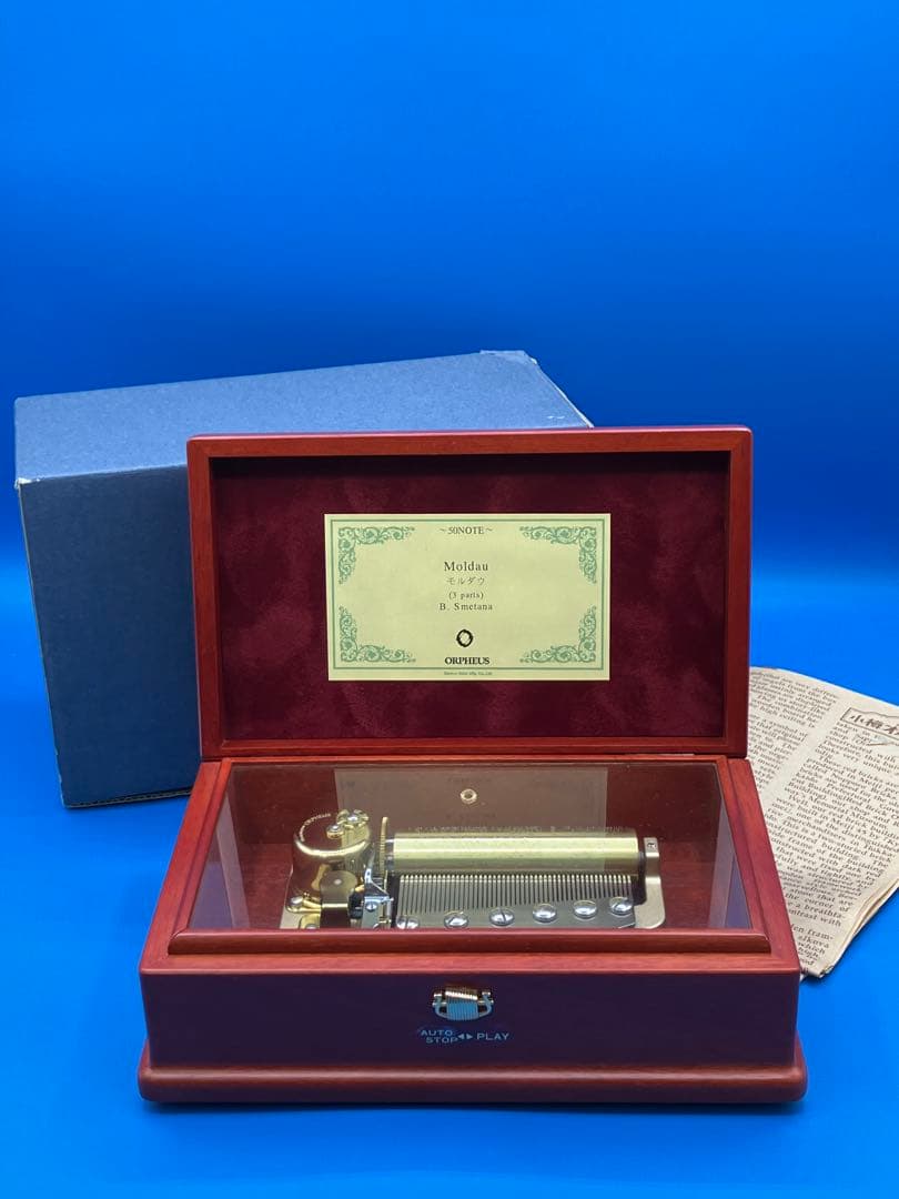 SANKYO オルフェウス 50NOTE モルダウ　オルゴール 3Parts 箱