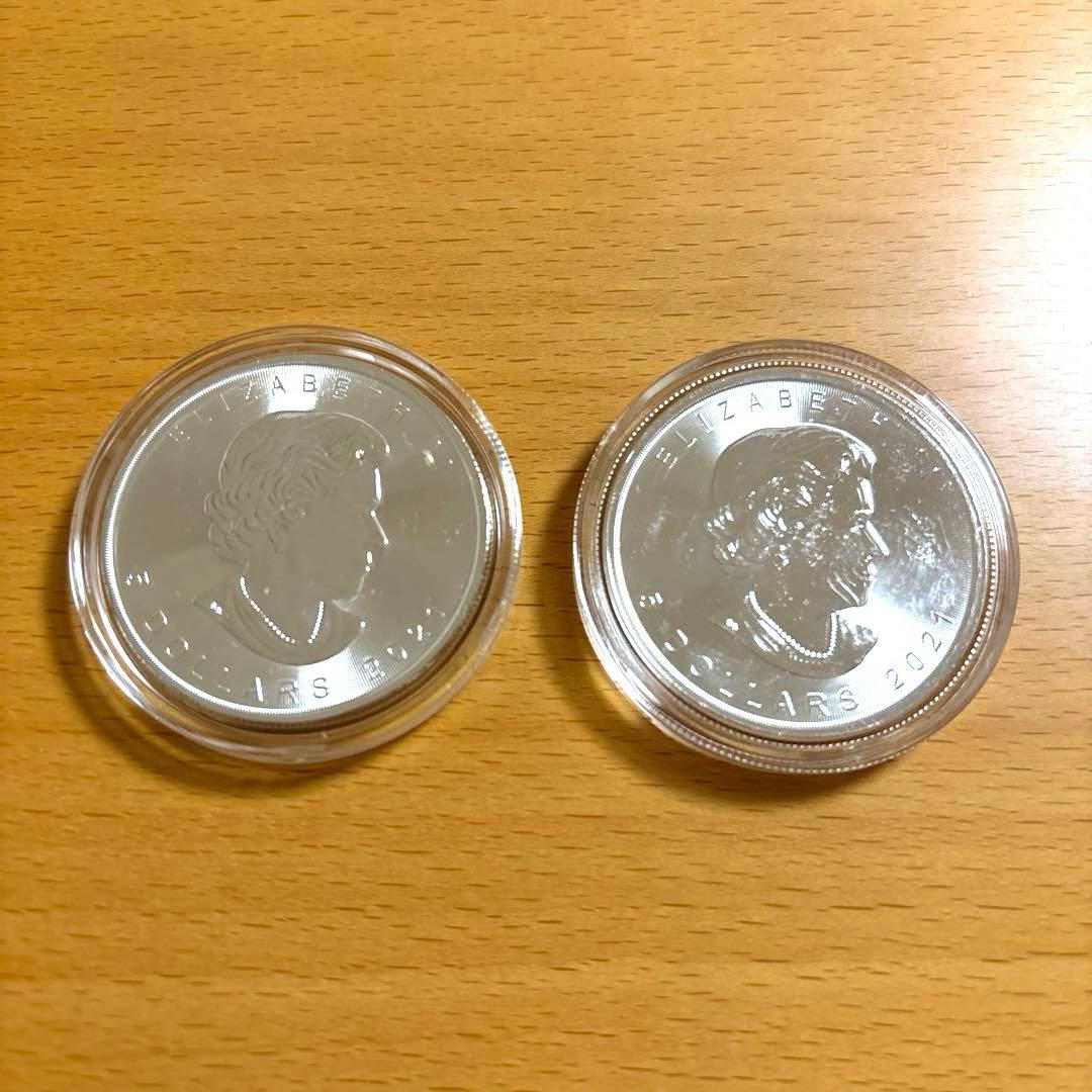 2021年　新品　メイプルリーフ銀貨 カナダ　1オンス 銀貨地銀　正規品