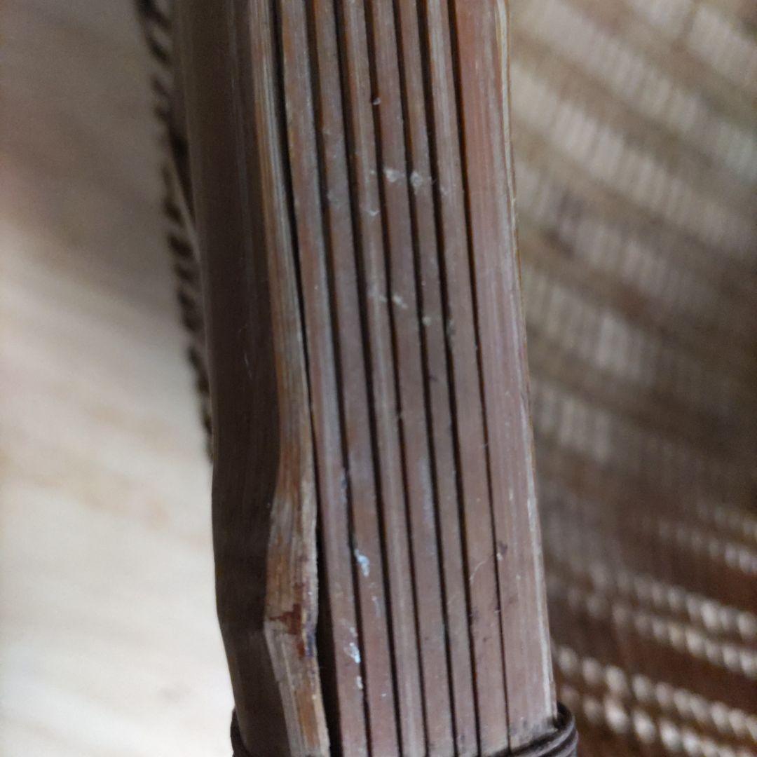昭和レトロ　竹かご　竹細工　片口ざる　古道具