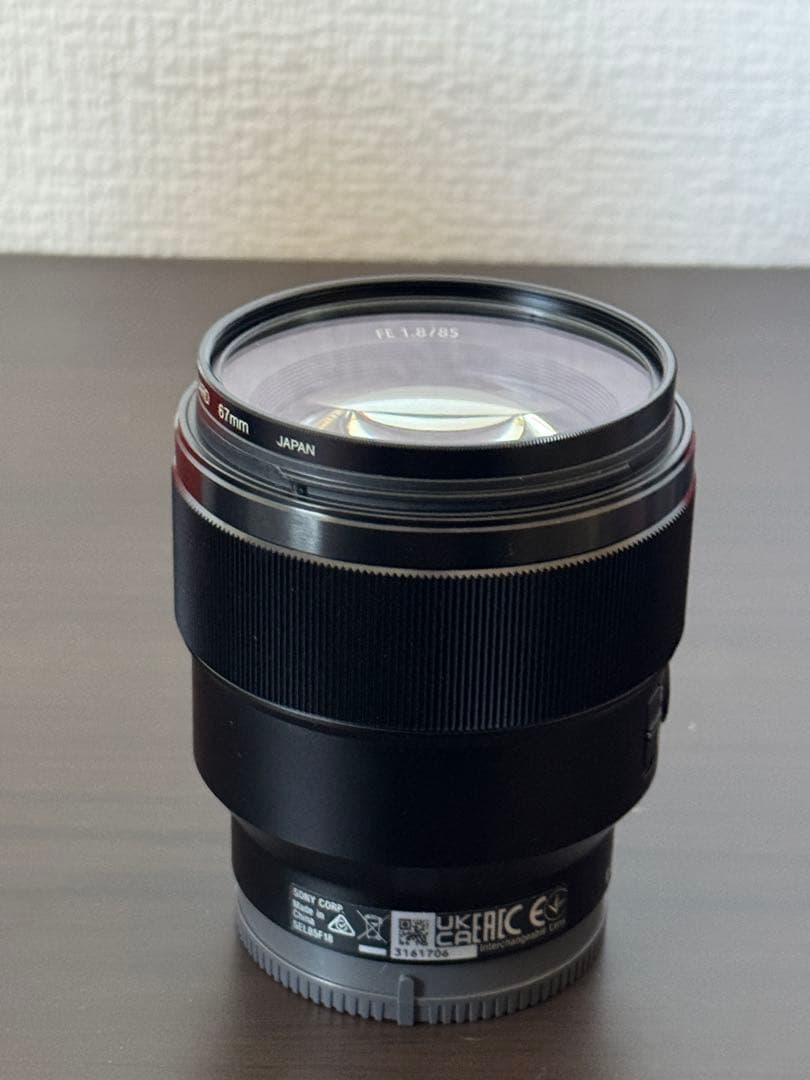 SONY FE 85mm F1.8 レンズ フィルター付き