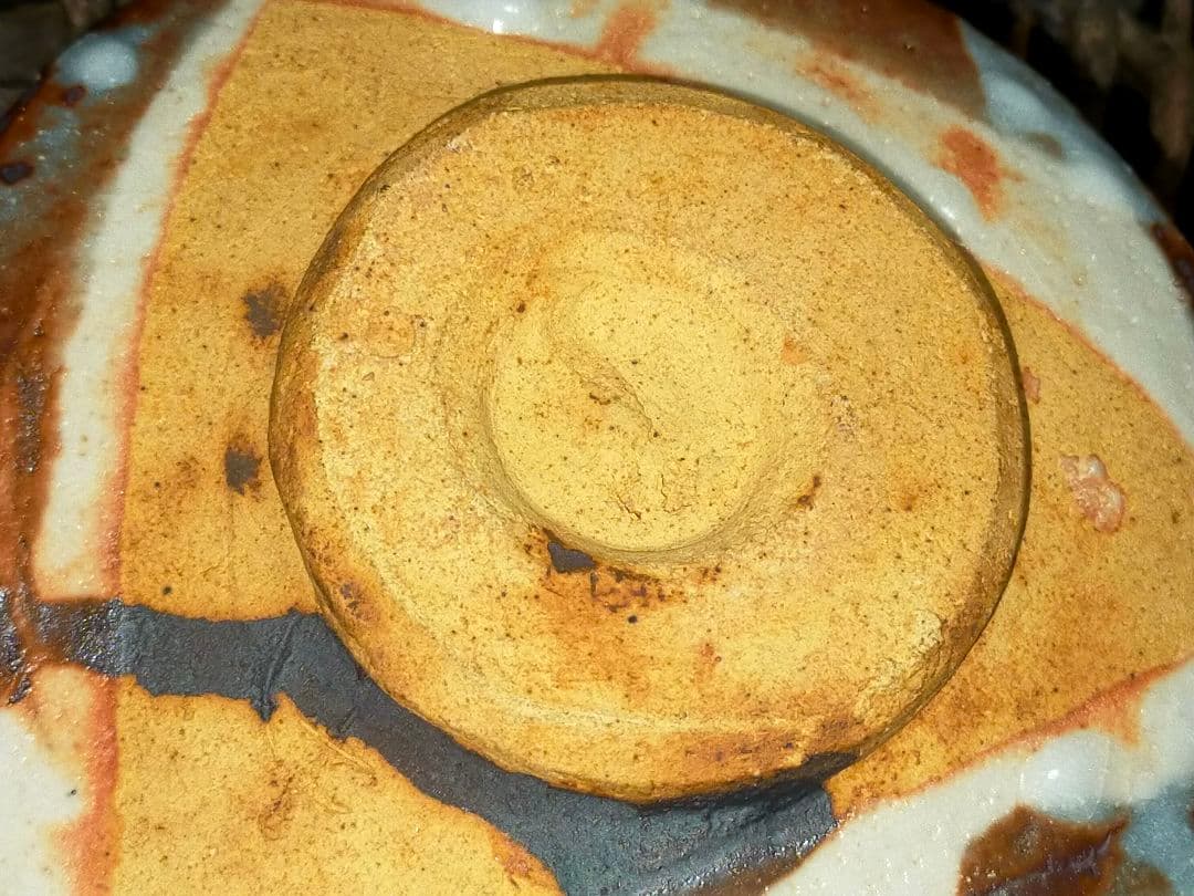 ♥美濃焼♥　鼠志野　志野　茶碗　在銘　茶道具　骨董　古玩　アンティーク