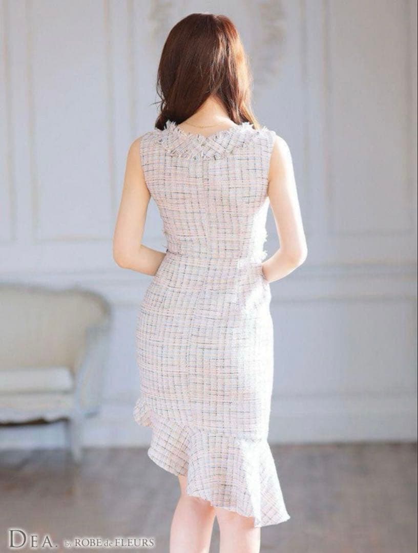 【送料無料】ローブドフルール ツイードドレス