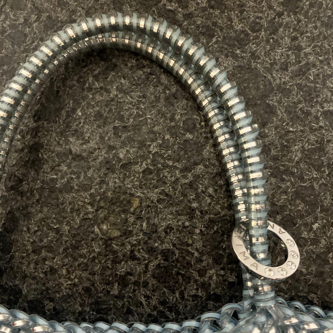 アンテプリマ　ワイヤーバッグ　水色　ギャランティカードつき