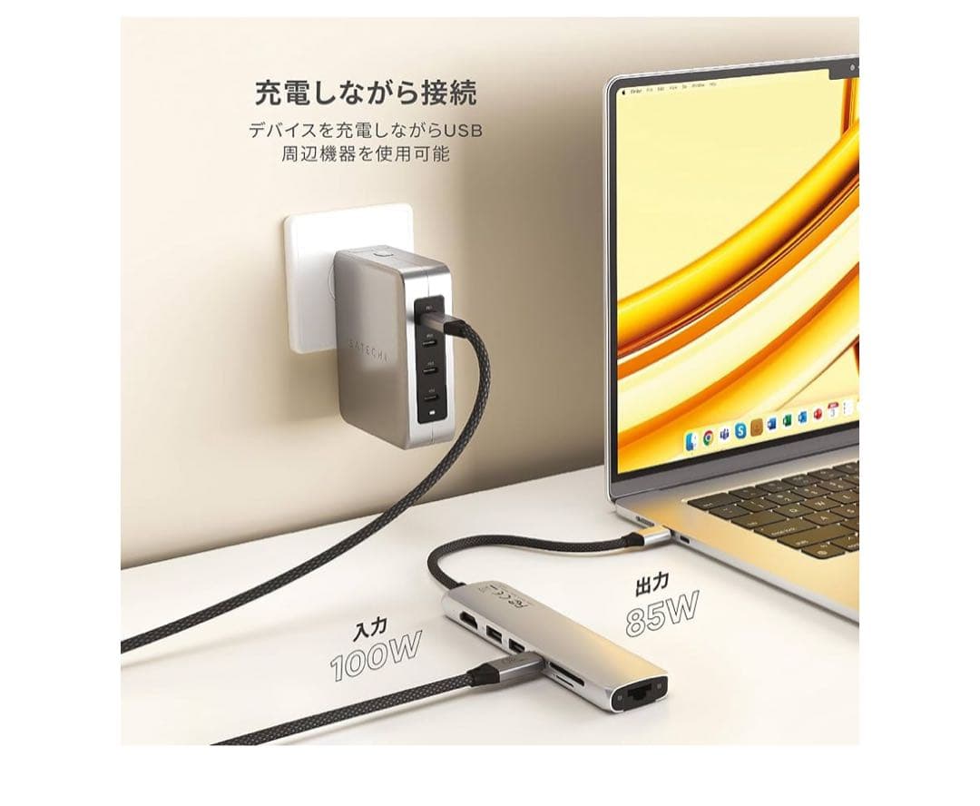 511461 SATECHI 7-in-1 Slim Plus USB-C ハブ