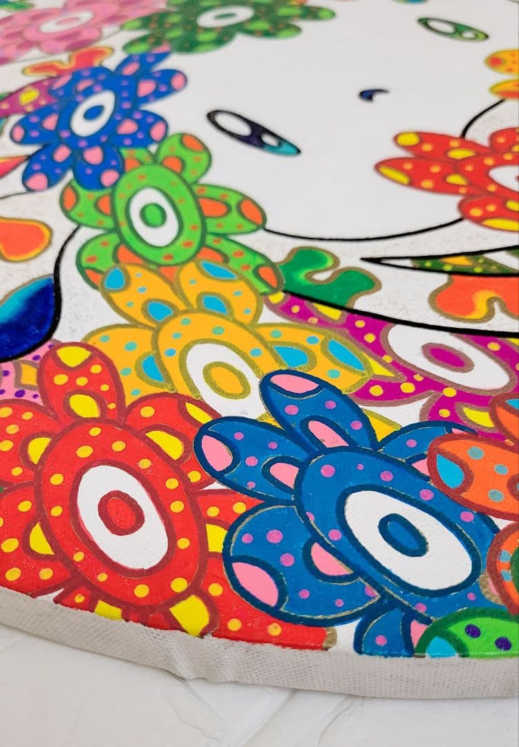 ★鈴木哲也★丸50(500×500mm)アクリル原画1点物★送料無料#142